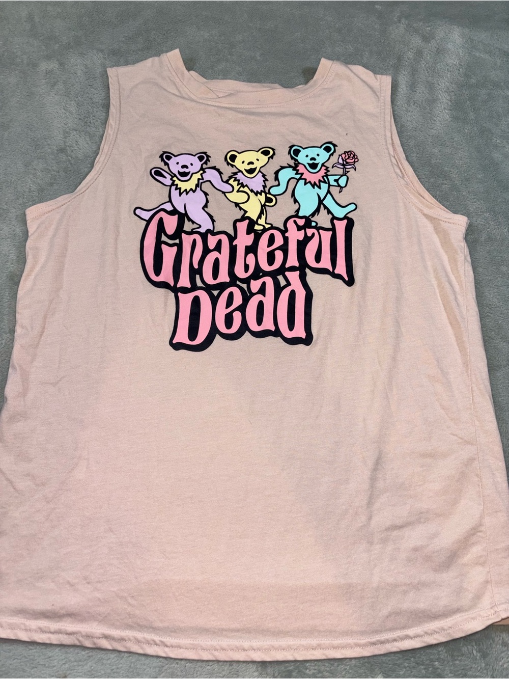 Grateful Dead Light Pink Graphic Tank Top - Medium